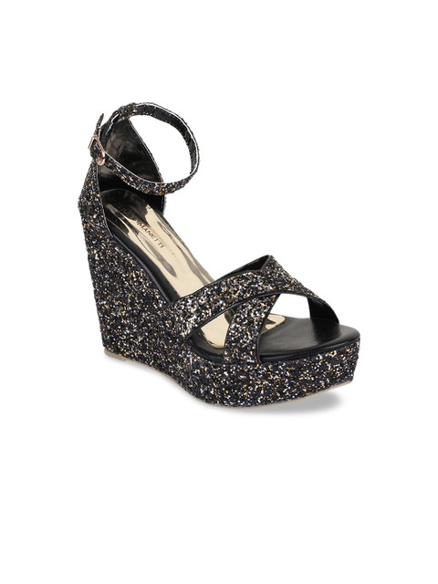 

Bruno Manetti Women Black Solid Heels