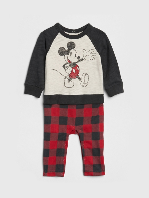 

GAP Boys Disney Mickey Mouse 2-in-1 One-Piece, Beige