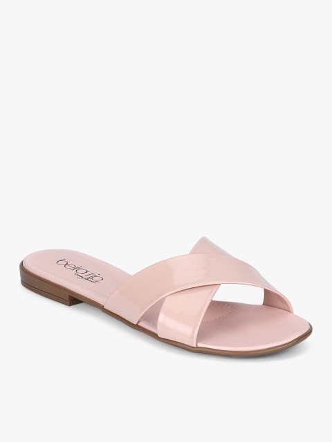 

BEIRA RIO Pink Solid Open Toe Flats