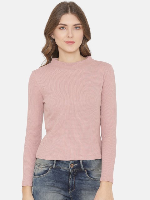 

Yaadleen Women Mauve Solid Sweatshirt