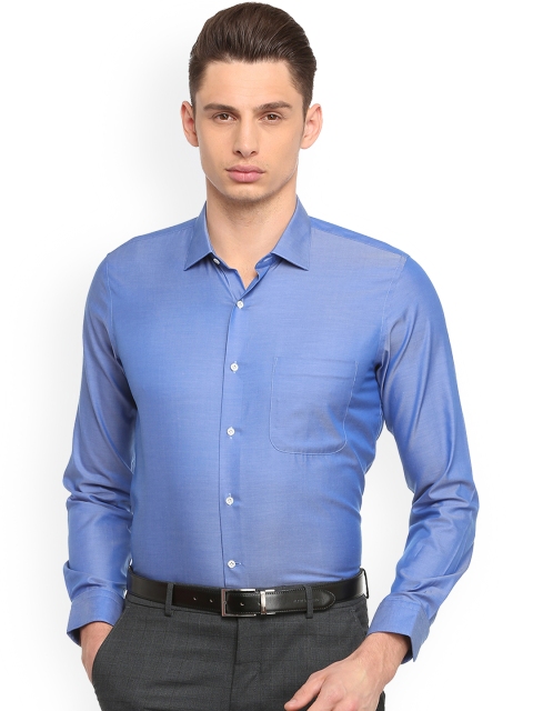 

Van Heusen Men Blue Slim Fit Solid Casual Shirt