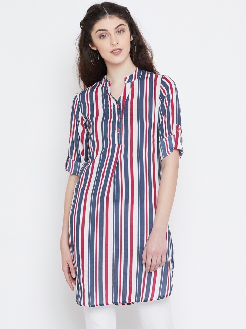

Ruhaans Blue Striped Tunic