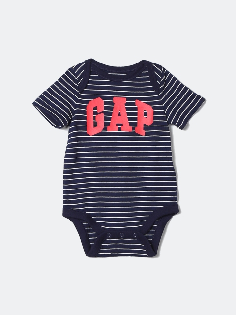 

GAP Boys Striped Cotton Bodysuit, Blue