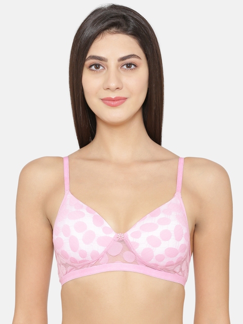 

Abelino Pink Printed Lightly Padded T-shirt Bra POLKADOTPINK01