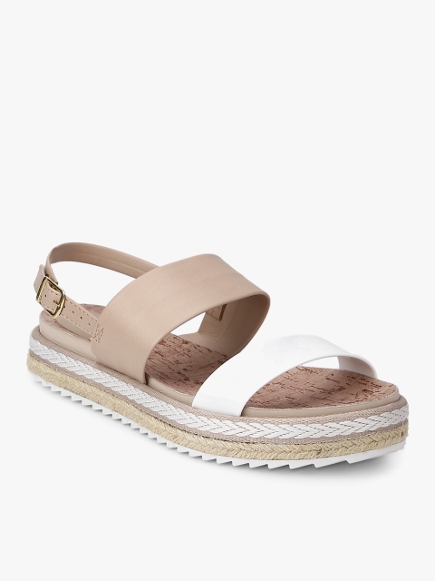 

BEIRA RIO Women Beige Solid Open Toe Flats