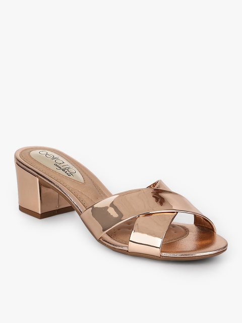 BEIRA RIO Women Gold-Toned Solid Sandals