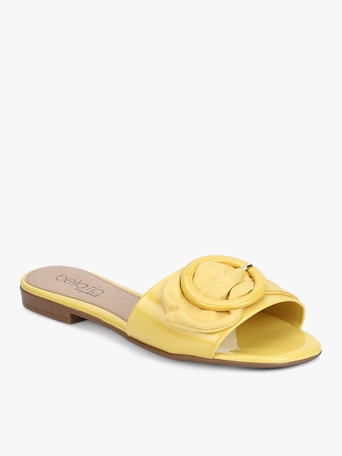 BEIRA RIO Yellow Solid Open Toe Flats
