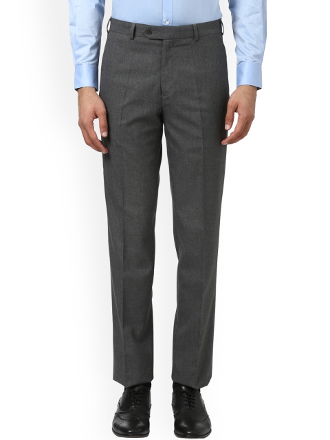

Raymond Men Charcoal Grey Slim Fit Solid Regular Trousers