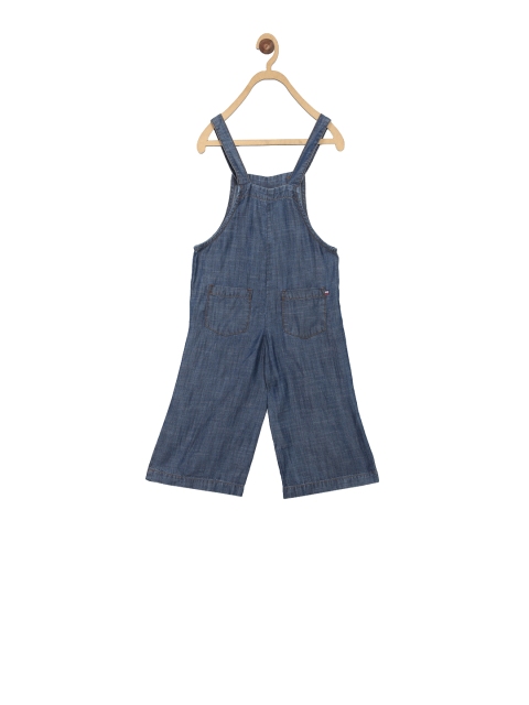 

ELLE Girls Blue Solid Dungarees