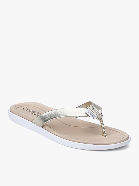

BEIRA RIO Women Gold Solid Open Toe Flats