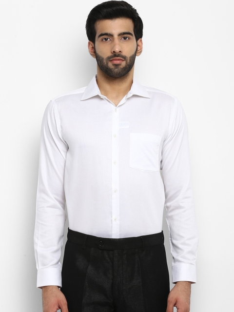 

Park Avenue Men White Slim Fit Solid Formal Shirt
