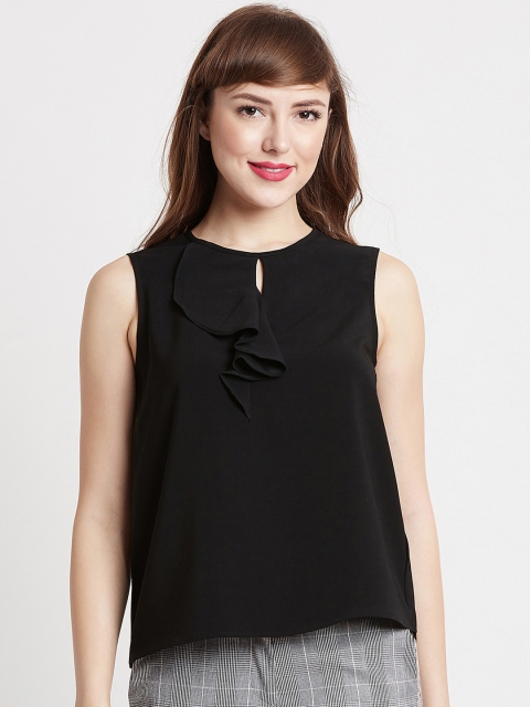 COVER STORY Women Black Solid Top
