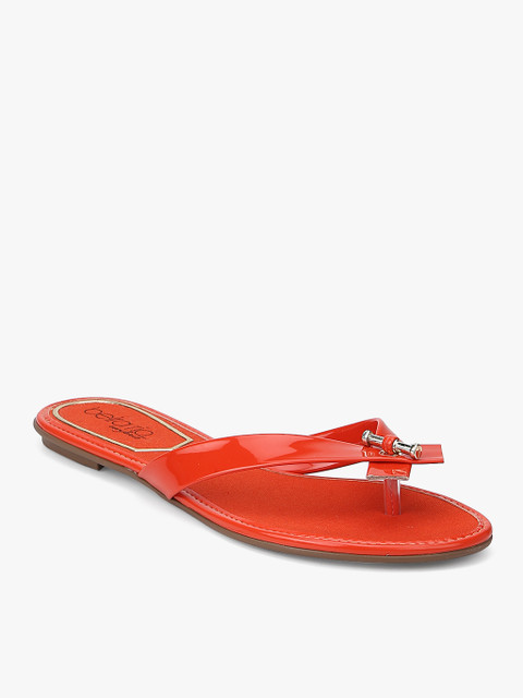 

BEIRA RIO Women Orange Solid Open Toe Flats