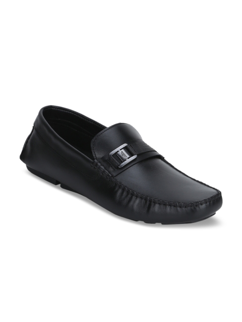 

Red Tape Men Black Leather Loafers