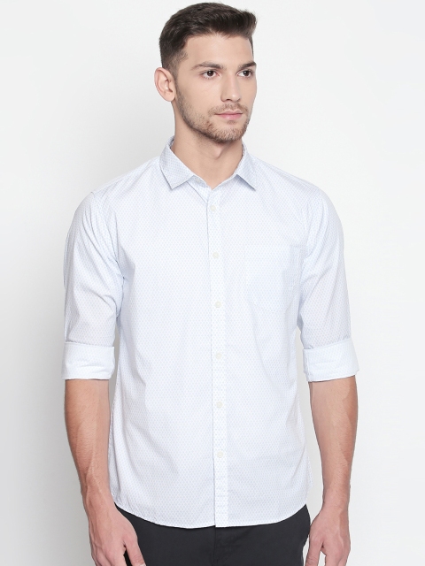 

BYFORD by Pantaloons Men Blue Slim Fit Checked Casual Shirt