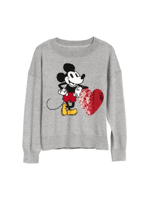 

GAP Girls Disney Mickey Mouse Sweater, Grey