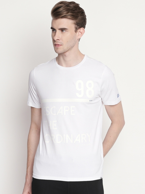 

Ajile by Pantaloons Men White Printed Round Neck T-shirt
