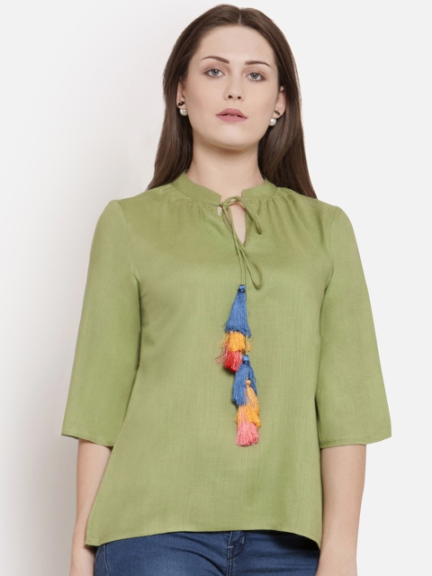 

Martini Women Green Solid Top