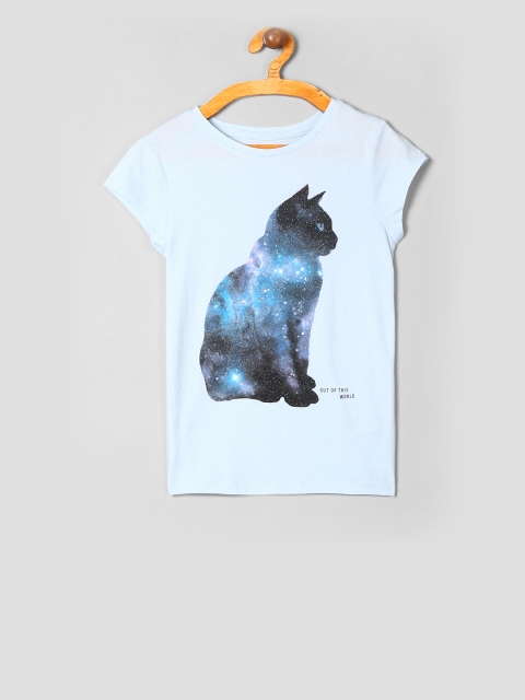 

GAP Girls Blue Short Sleeve Graphic Tee