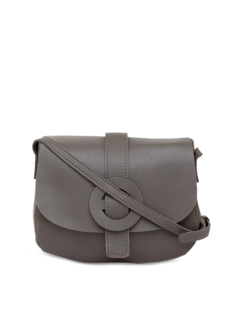 

Satchel Bags Grey Solid Sling Bag