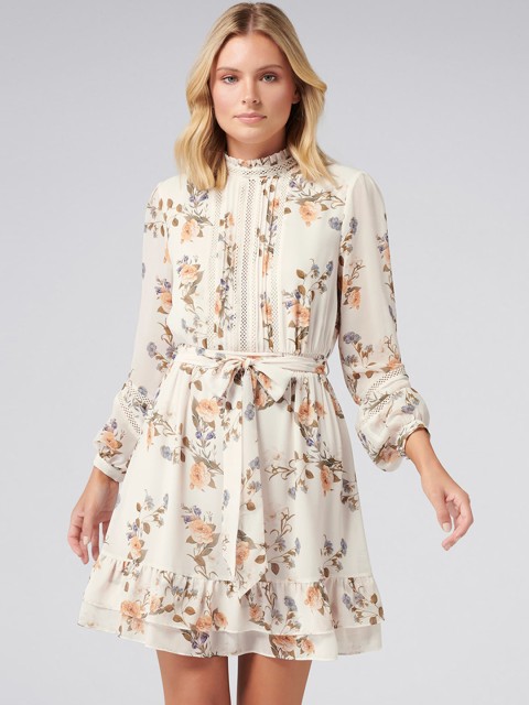 

Forever New Women Multicoloured Printed Fit and Flare Dress, Multi