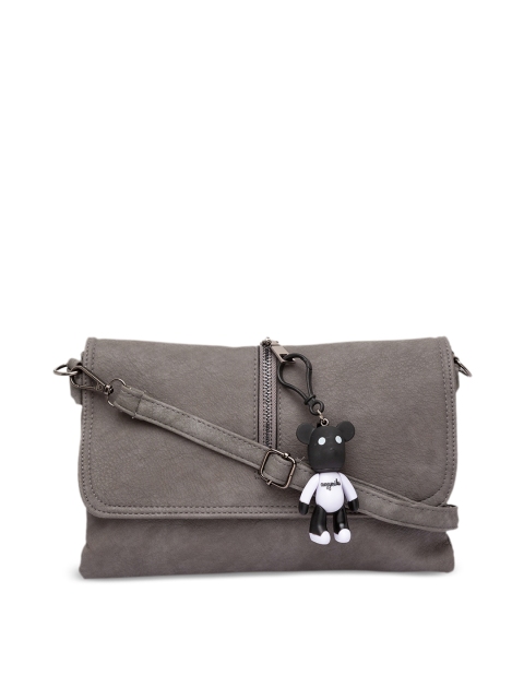 

Satchel Bags Grey Solid Sling Bag