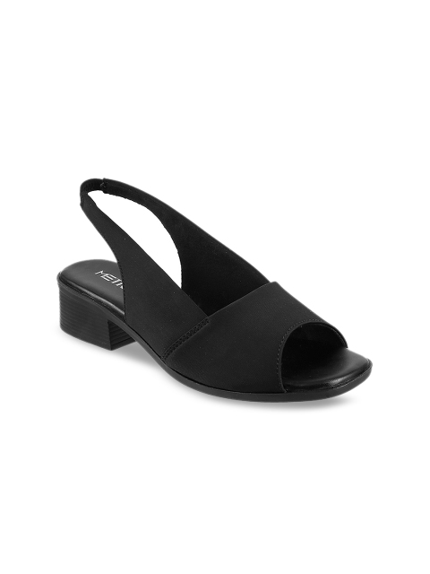 

Metro Women Black Solid Peep Toes