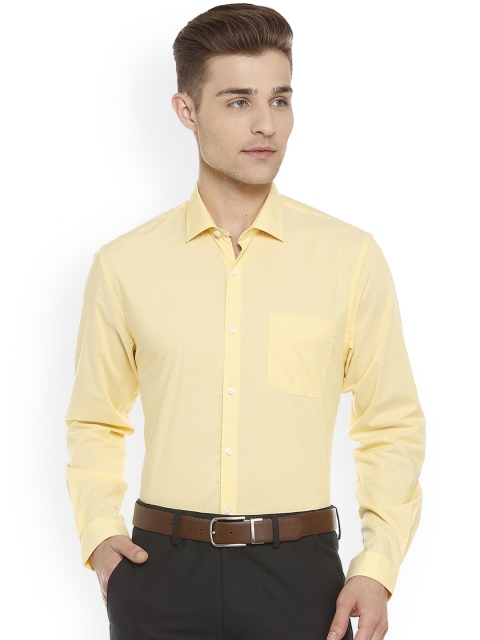 

Peter England Men Yellow Slim Fit Solid Formal Shirt