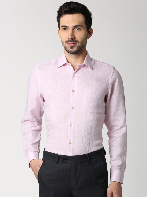 

Peter England Elite Men Pink Regular Fit Solid Formal Shirt