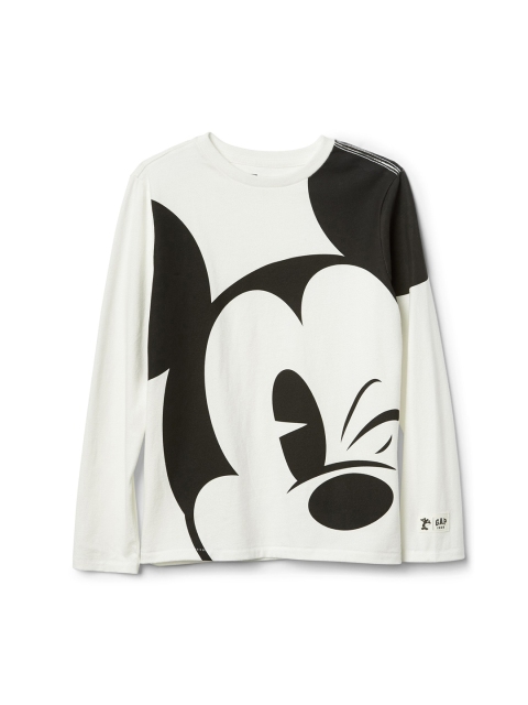 

GAP Boys Disney Long Sleeve Hockey Tee, White