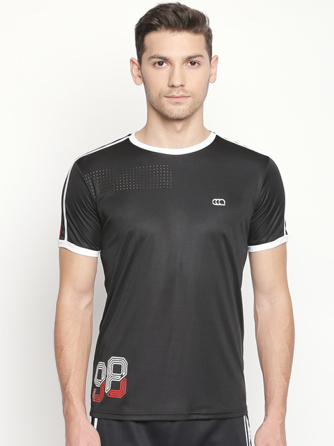 

Ajile by Pantaloons Men Black Printed Round Neck T-shirt