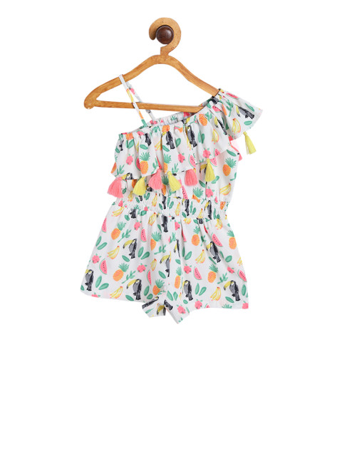 

Nauti Nati Multicoloured Printed Playsuit, Multi