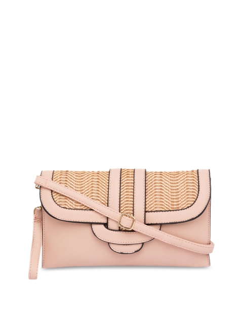 

Satchel Bags Pink & Pink Textured Sling Bag