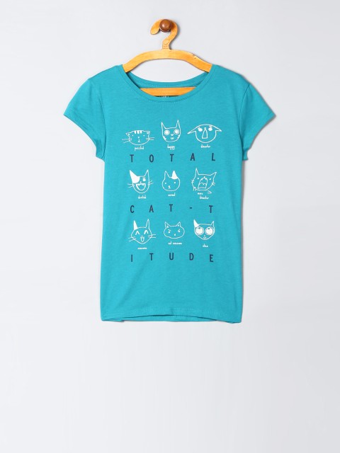 

GAP Girls Green Short Sleeve Graphic Tee