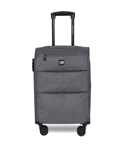 

Nasher Miles Unisex Grey London Expander Medium Trolley Bag