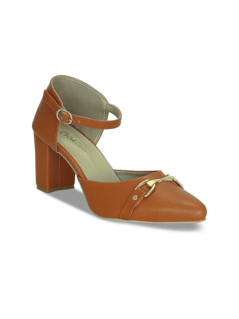 

Get Glamr Women Tan Brown Solid Pumps