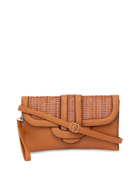 

Satchel Bags Brown & Brown Textured Sling Bag