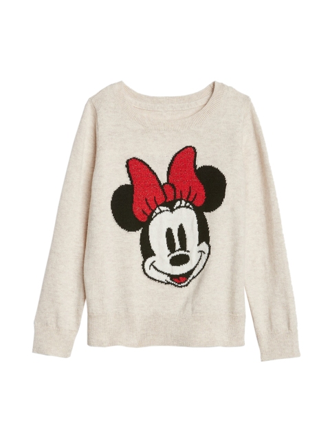 

GAP Girls Disney Minnie Mouse Sweater, Off white