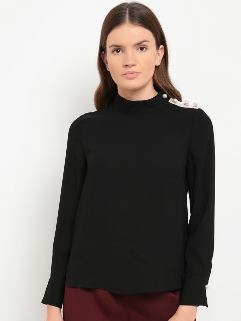 

Kazo Women Black Solid Top