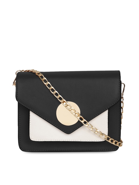 

Kazo Black Colourblocked Sling Bag