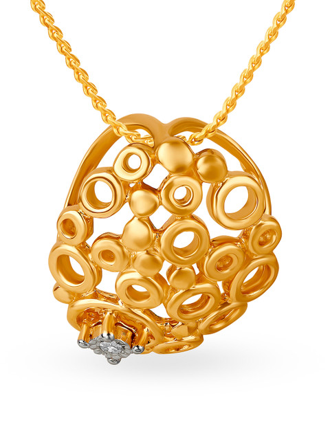 

Mia by Tanishq 14-Karat Gold Precious Pendant with Diamonds