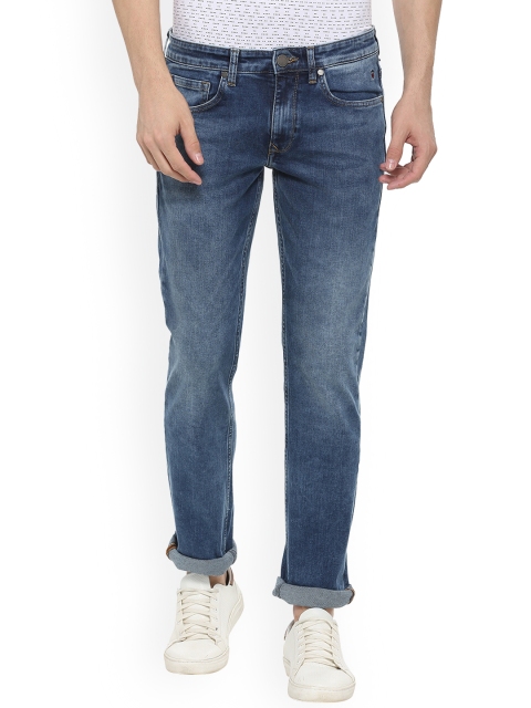 

Louis Philippe Jeans Men Blue Slim Fit Mid-Rise Clean Look Stretchable Jeans
