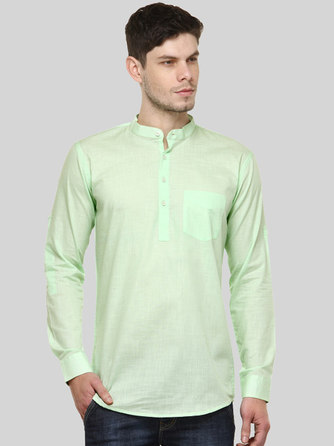 

Being Fab Men Green Regular Fit Solid Casual Shirt