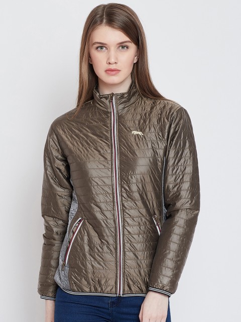 

JUMP USA Women Copper-Toned Solid Lightweight Padded Jacket