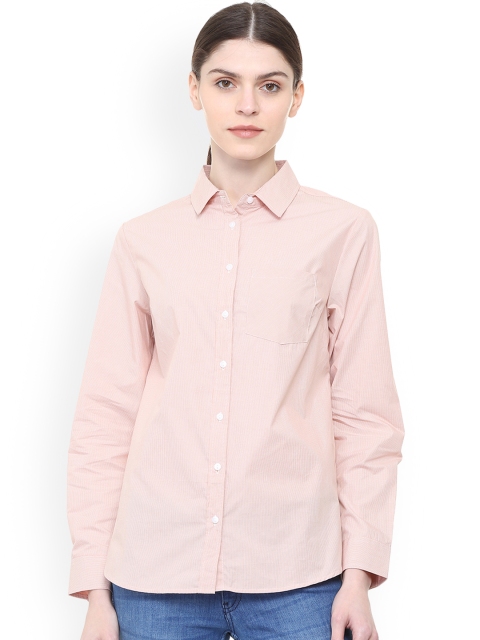 

Allen Solly Women Women Pink Checked Casual Shirt