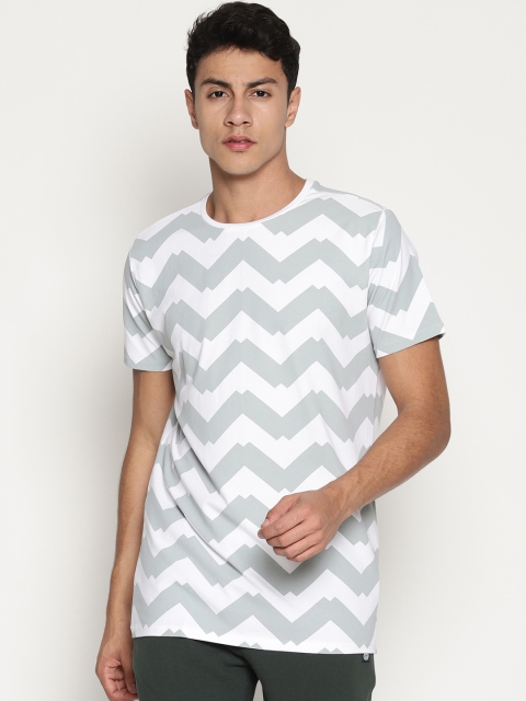 

Soul Space Men White Printed Round Neck T-shirt
