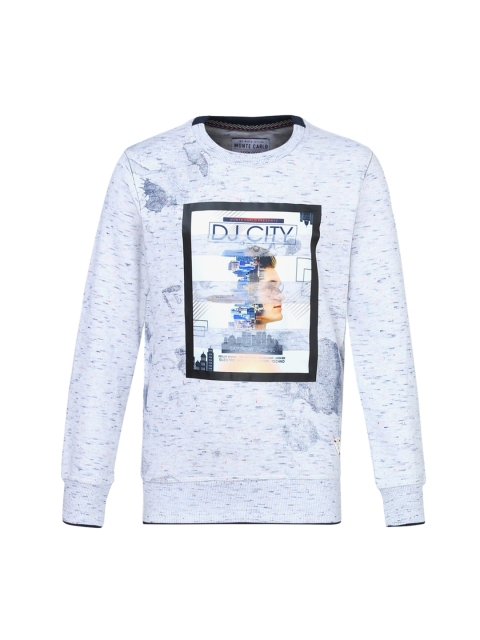

Monte Carlo Boys Off-White Printed Sweatshirt