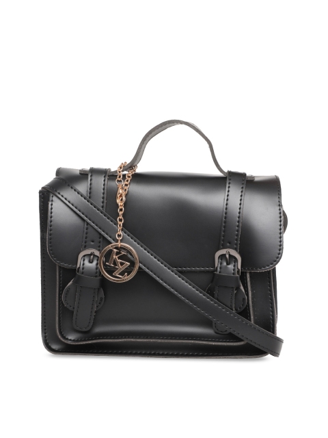 

Kazo Black Solid Satchel