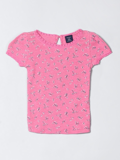 

GAP Girls Pink Floral Printed Top