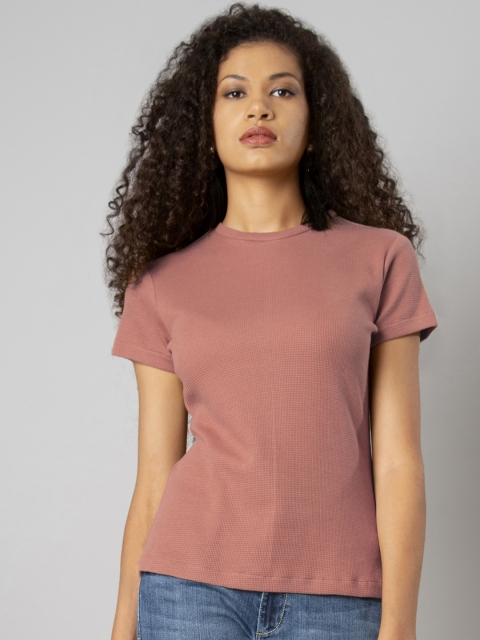 

FabAlley Women Pink Solid Top
